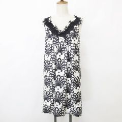 セオリーリュクス ボウタイ ブラウス レオパード 総柄 シルク混 ベージュ 38 セオリーリュクス ボウタイ ブラウス レオパード 総柄 シルク混