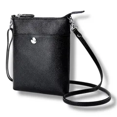 本革 ミニショルダーバッグ メンズ シンプル 縦型 小さい 小さめ ミニバッグ スマホ 肩掛け 斜め掛け 牛革 レディース