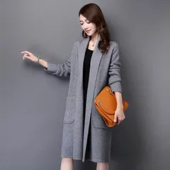 ガウンカーディガン コーディガン トップス アウター カーディガン コート 上着 ロング ロング丈 袖あり 長袖 襟なし ストレート ポケット 前開き 厚手 かわいい 大人可愛い きれいめ シンプル カジュアル 大人 上品 おしゃれ 大人女子 こなれ感 ラフ 