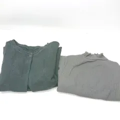 ◇ ⊇ FREAK'S STORE フリークスストア トップス カットソー カーディガン サイズF ブラック グレー レディース E  【1410290079584】