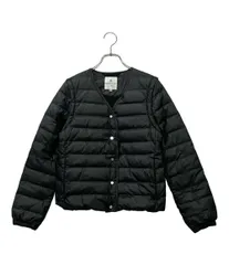 美品☆ ランバンオンブルー ダウンジャケット ラクーンファー Aライン ブラック 中古・古着通販】LANVIN en Bleu (ランバンオンブルー