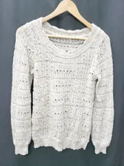 ◇ ⊇ L'EST ROSE レストローズ 透かし編み ニット セーター サイズ2 ベージュ レディース P  【1409090030215】