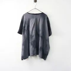 pas de calais パドカレ 藍の華 半袖プルオーバー 36 着まわしコーディネート】藍染半袖プルオーバー | pas de calais