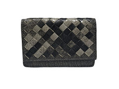 ボッテガヴェネタ カードケース 名刺入れ レザー イントレチャート マルチカラー パイソン メンズ 133945 BOTTEGA VENETA