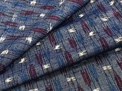 平和屋着物▽上質な小紋 単衣 作家物 型染め 牡丹唐草文 正絹 逸品  