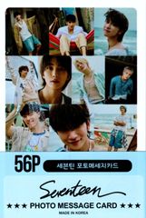 seventeen セブンティーン グッズ  フォトメッセージカード 56枚 トレカ カード ミニ ポストカード K-POP