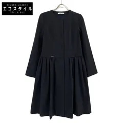 FOXEY NEW YORK フォクシーニューヨーク 【美品】39362 Rainy Coat ノーカラー レイニー 38