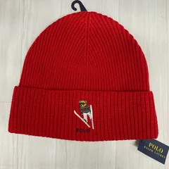 POLO RALPH LAUREN ラルフローレン ポロベア リブ編み ニットキャップ Ski Jumping