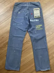 ANACHRONORM　ダメージリペアトラウザーデニム　34 anachronorm (アナクロノーム) ダメージリペア加工 デニムパンツ