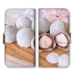 Galaxy A55 5G SC-53E ケース 手帳型 ギャラクシー A55 スマホケース 携帯ケース スイーツ 和菓子 菓子 和風 日本 甘い物 大福 団子 羊羹 スイーツ かわいい 写真 フォト カラー03