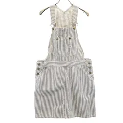 Lee リー ヒッコリー デニム ミニ ジャンパースカート L 白系 レディース 古着