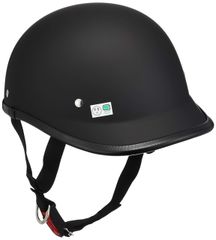 【在庫処分】フリーサイズ (頭囲 マットブラック ロングダックテール 57cm~60cm未満) ハーフ ヘルメット 722205 バイクパーツセンター