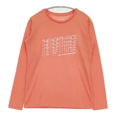 THE NORTH FACE NTW82181 L/S Faded TNF Tee 長袖Ｔシャツ カットソー ロンＴ オレンジ レディース ザノースフェイス【中古】5-0911M∞