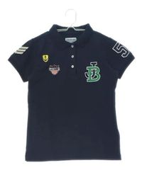 【美品Bランク】ジャックバニー｜レディース｜半袖ポロシャツ｜0｜ネイビー｜中古ゴルフウェア
