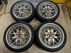 【2411056】NSX用 BBS RG RG716 RG701 17インチ 7.5J +38 18インチ 9.5J +38 PCD114.3 5H + POTENZA S007A 215/40R17 6.5mm 255/35R18 6mm