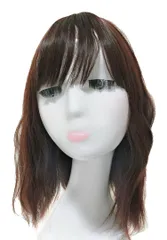 Luce brillare 部分ウィッグ かつら ヘアピース トップピース カツラ 女性 レディース つむじ 頭頂部 薄毛 脱毛 35cm うぃっぐ セミロング 国内メーカー ストレート 部分 【３点セット】 断熱美人セミロング (ダークブ [ダークブラウン]