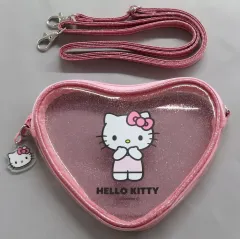 【中古】バッグ ハローキティ クリアハート形クリアポシェット 「サンリオキャラクターズ」