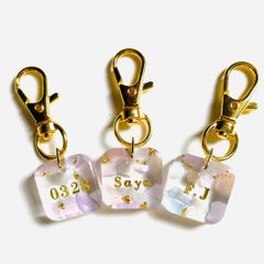 ピース様専用　名入れキーホルダー　2点