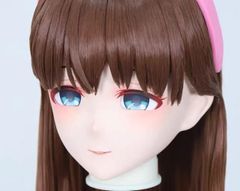 着ぐるみヘッド 猫 大垂れ耳 ミントグリーン 全頭ヘッド ケモノ