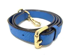 ■美品■ MICHAEL KORS マイケルコース レザー バッグ用 ショルダーストラップ 斜め掛け 肩掛け ブルー系 BI0487