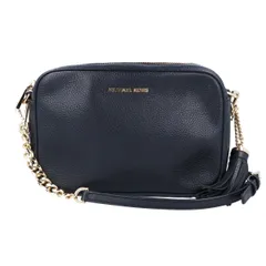 【MICHAEL KORS】マイケルコース JET SET カメラバッグ ミディアム 32F7GGNM8L1 ショルダーバッグ チェーンショルダーバッグ レザー ブラック 黒 レディース 肩掛け 斜め掛け 【中古品】USED-AB 【9356】