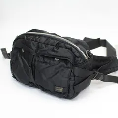 IS050)【訳アリ】PORTER ポーター TANKER タンカー ウエストバッグ ボディバッグ 男女兼用 ブラック