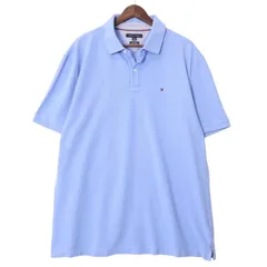 トミーヒルフィガー 鹿の子半袖ポロシャツ ワンポイントロゴ刺繍 メンズUS-2XLサイズ sc-0004n