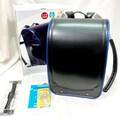 ふわりぃランドセル 2026年度モデル　ブラック x メタリックブルー　美品☆11503
