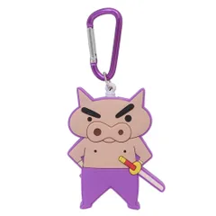 【メール便】クレヨンしんちゃん バッグチャーム リール付きライトキーホルダー ぶりぶりざえもん ユニック 光る アニメキャラクター グッズ 