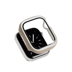 iFace Reflection Apple Watch Series 9/8/7(41mm)専用 強化ガラス 一体型 ケース (ベージュ)【 アイフェイス アップル ウォッチ ケース 全面保護 アップルウォッチ カバー フレーム 表面硬度9H 】
