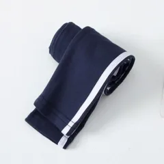 在庫処分中 [ネイビー] サイドライン レギンス 長ズボン ラインパンツ ライン入り ボトムス