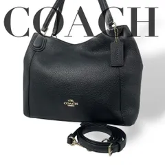 美品 4884 COACH コーチ 2way トートバッグ レザー ブラック