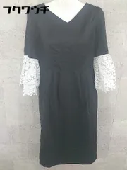 ◇ GIRL ガール レース 長袖 ロング ワンピース サイズM ブラック レディース 【中古】 【1002802459399】