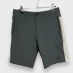 ☆OAKLEY☆オークリー☆サイドラインショーツ☆ラインパンツ☆ストレッチ☆グレー系☆W32☆H24M