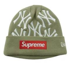 Supreme ニューヨーク・ヤンキース ビーニー⭐︎美品 Supreme シュプリーム SUPREME 21AW NY NEW ERA BOX LOGO BEANIE