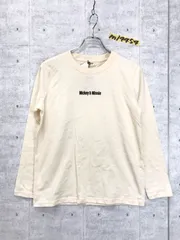 訳あり新品！可愛い！DISNEY ディズニー ミッキー&ミニー プリント ロンT 長袖Tシャツ M