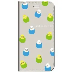 iPhone17 iPhone16  他 手帳型 ケース インコ 青・緑 いっぱい ★ iPhone SE 8 13 12 他 iPhone各機種対応可能 スマホケース ★ 5t