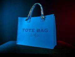 トートバッグLA MINAH TOTE BAG Lサイズ スカイブルー