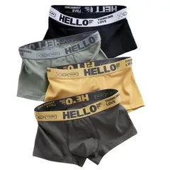 【М・L・XL・2XL】４枚セット ボクサーパンツ ブリーフメンズ 下着 肌着 アンダーウェア 前閉じ 3D立体 インナー コットン綿 紳士 男性 吸水速乾 ローライズ 吸水速乾 インナーパンツ パンティー 通気性 抗菌防臭  ソフト 上質 厚手フィット感