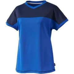 【新品】【Sサイズのみ】prince（プリンス）レディース ウィメンズ 婦人用 ゲームシャツ テニスウェア バドミントンウェア 吸汗速乾 UVケア 半袖シャツ　ロイヤルブルー WL9060-124-S