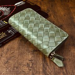 ブライドルレザー メンズ 長財布 ダブルファスナー ダブルジップ
