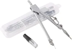 AZNABLE コンパス 製図用 シャーペンタイプ 金属 ケース付き