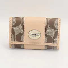 良品 コーチ キーケース シグネチャー柄 YUM 2000000 NSK