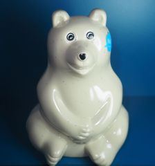 しろくま貯金箱　フィンランドしろくま貯金箱　polar bear money box　北欧雑貨
