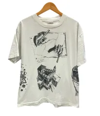 ヴィンテージ vintage 90s 90's SOF TEE TEE JAYS M.C.Escher エッシャー 騙し絵 全面プリント オールオーバー アメリカ製 MADE IN USA ART アートTシャツ ホワイト XLサイズ 101MT-3092