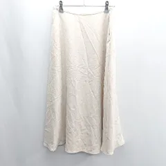 ◇ ⊂◎●未使用● NATURAL BEAUTY BASIC ロング フレア スカート サイズM アイボリー レディース E  【1409100034448】