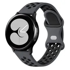【特価セール】クイックリリースベルト 22mm 柔らかい軽さ通気性が良のシリコンスポーツストラップ 腕時計とスマートウォッチ 20mm 替えバンド 時計バンド (20mm M [AGUPERFIT] グレー/ブラック)