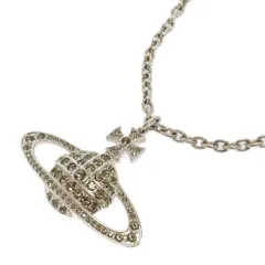 Vivienne Westwood (ヴィヴィアンウエストウッド) MAN BAS RELIEF ORB バスレリーフ ペンダント オーブモチーフラインストーンネックレス シルバーのサムネイル