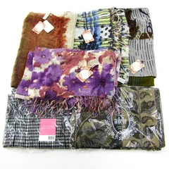 ルナジュメール 他 マフラー ストール 未使用 花柄など 6点セット まとめて 大量 ブランド レディース LUNE JUMELLE etc