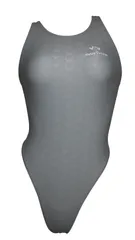 SWIMHXBY 競泳水着 レディース グレー 280 ハイレグ S-7XL